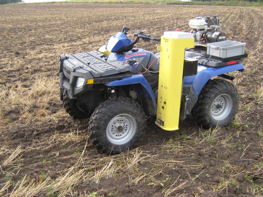 #ostdansk ATV med jordprøveudstyr